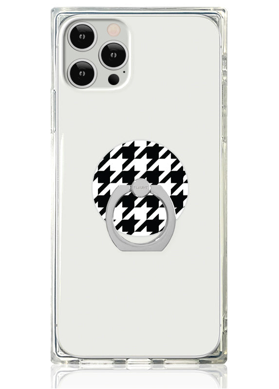 Houndstooth Adhesive Phone Ring Stand