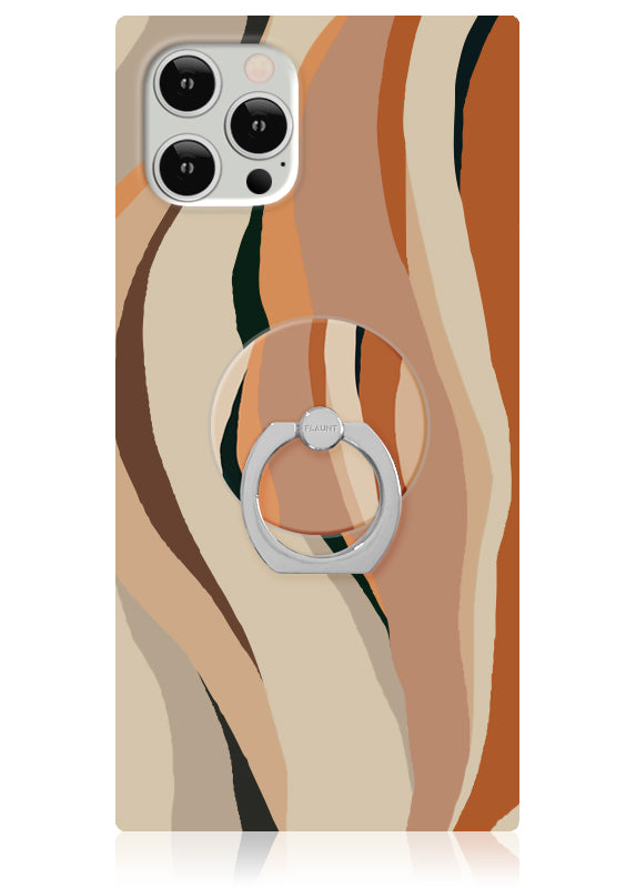 Neutral Print Adhesive Phone Ring Stand