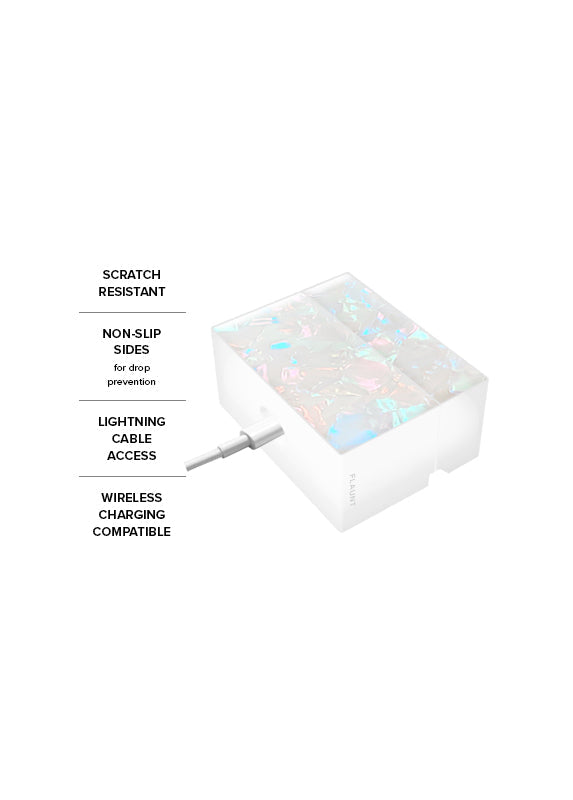 SQUARE® Opal Shell AirPods Case