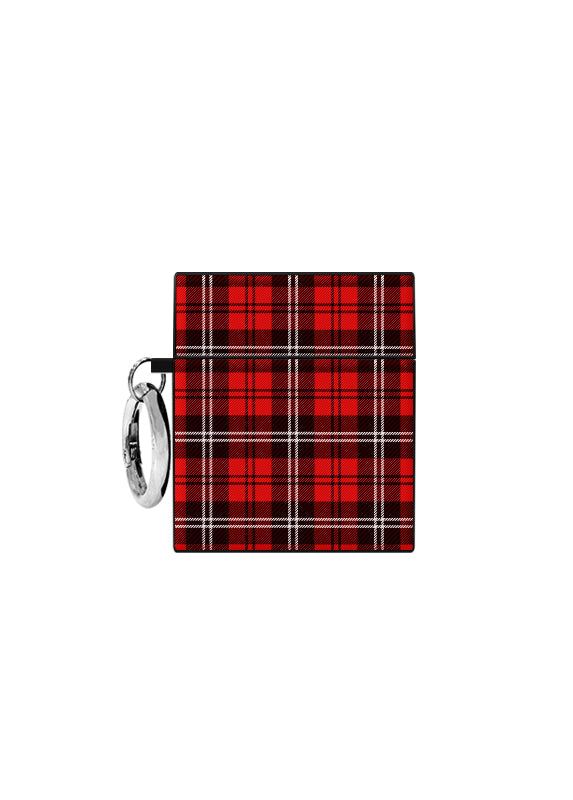 SQUARE® Red Plaid AirPods Case