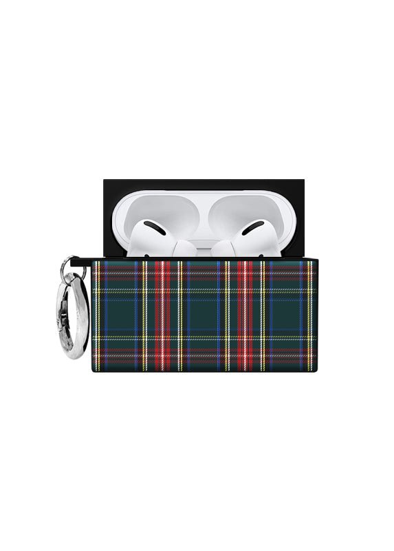 SQUARE® Green Plaid AirPods Case