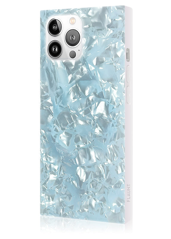 SQUARE® Icy Blue Pearl iPhone Case
