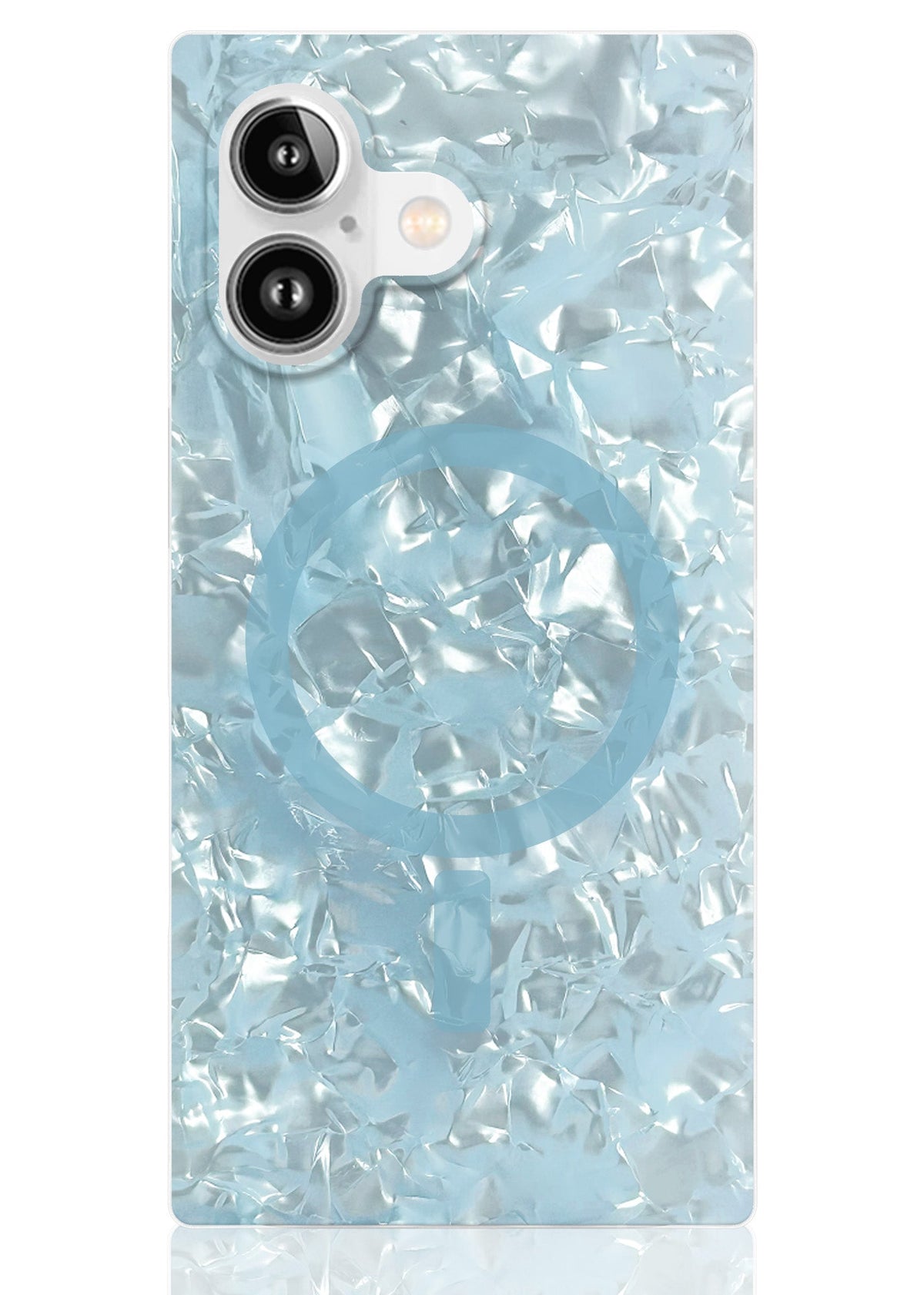 SQUARE® Icy Blue Pearl iPhone Case