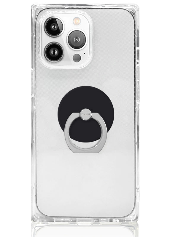 Matte Black Adhesive Phone Ring Stand