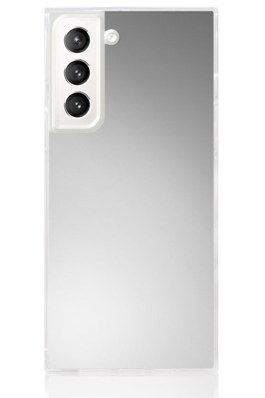 SQUARE® Metallic Silver Mirror Galaxy Case