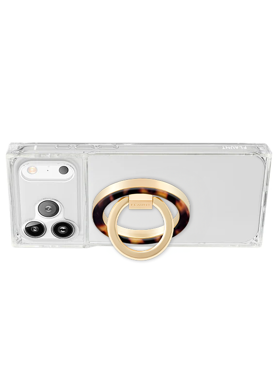 Tortoise Shell Premium MagSafe Phone Ring Stand (Works with MagSafe Cases Only)