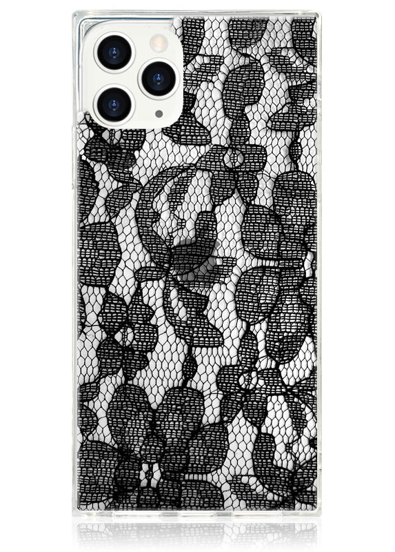 SQUARE® Black Lace iPhone Case