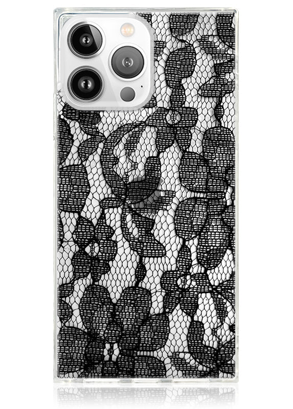 SQUARE® Black Lace iPhone Case