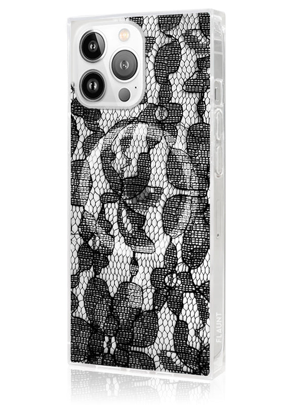 SQUARE® Black Lace iPhone Case