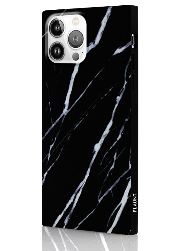 SQUARE® Black Marble iPhone Case