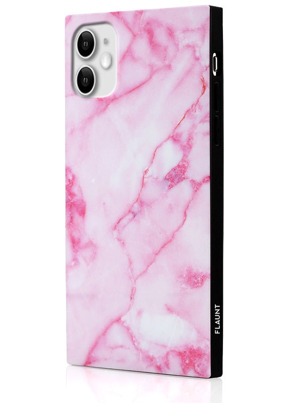 SQUARE® Pink Marble iPhone Case