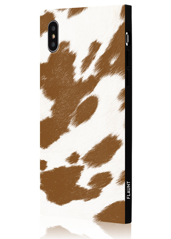 SQUARE® Tan Cow iPhone Case