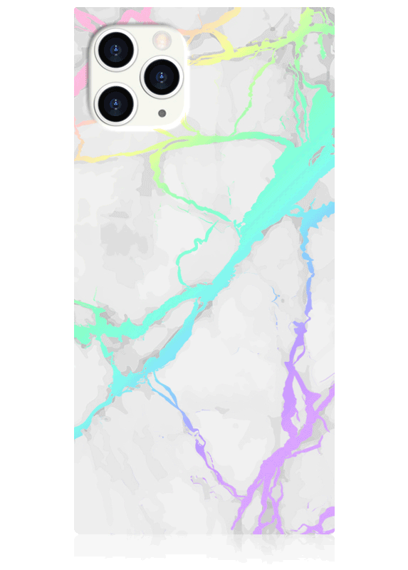 SQUARE® Holographic Marble iPhone Case