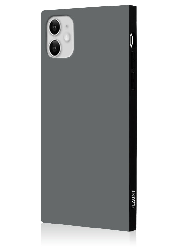 SQUARE® Matte Gray iPhone Case