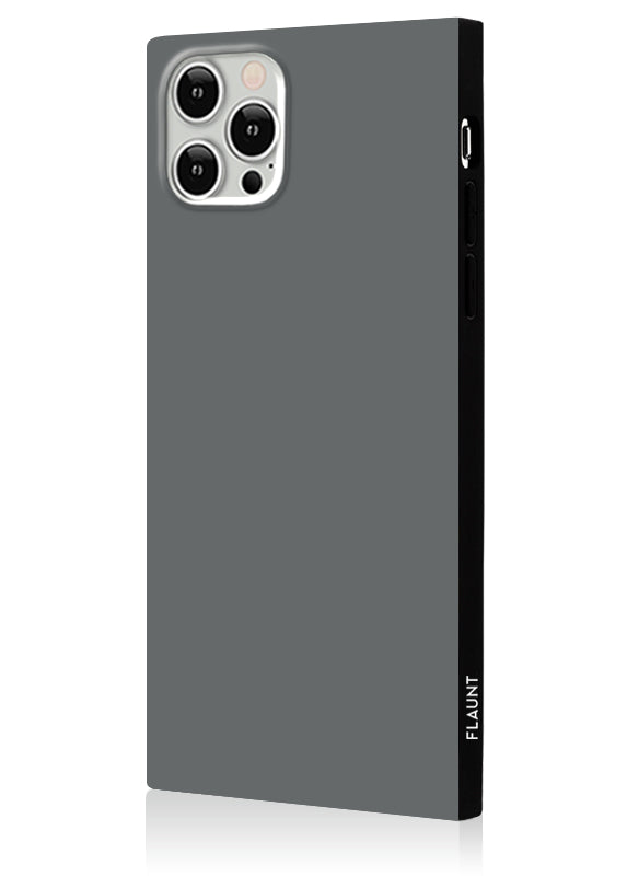 SQUARE® Matte Gray iPhone Case