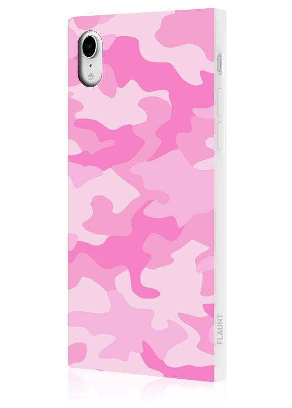 SQUARE® Matte Pink Camo iPhone Case