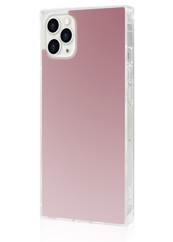 SQUARE® Metallic Rose Mirror iPhone Case