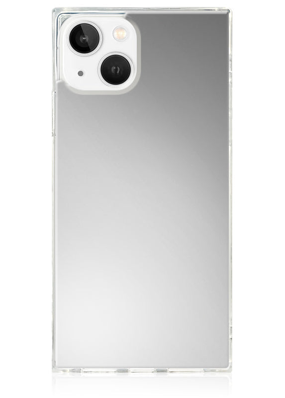 SQUARE® Metallic Silver Mirror iPhone Case