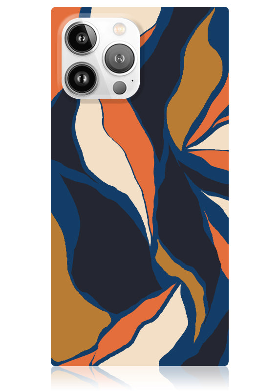 SQUARE® Navy Blossom iPhone Case
