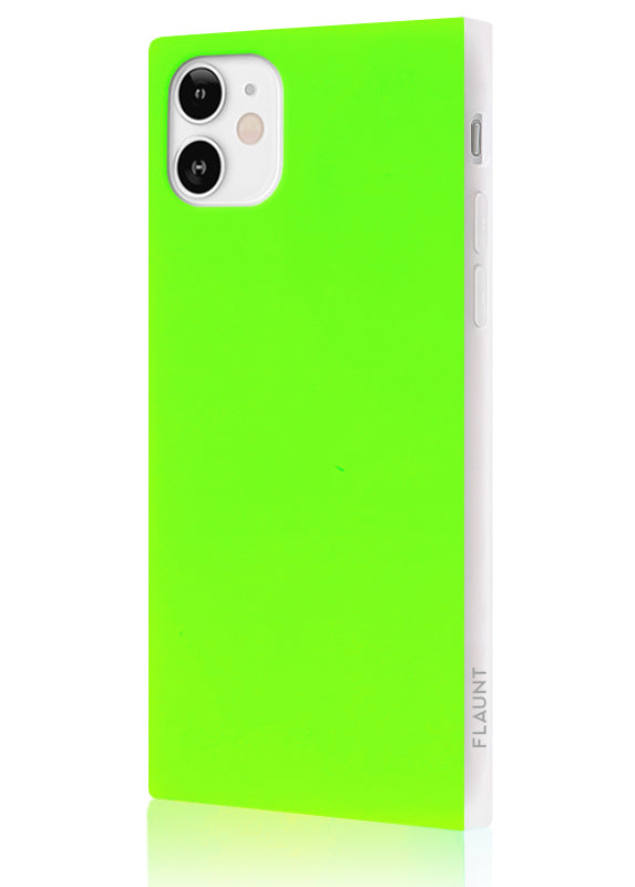 SQUARE® Neon Green iPhone Case