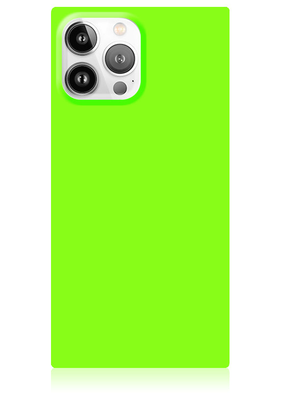 SQUARE® Neon Green iPhone Case