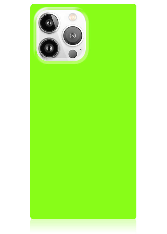 SQUARE® Neon Green iPhone Case