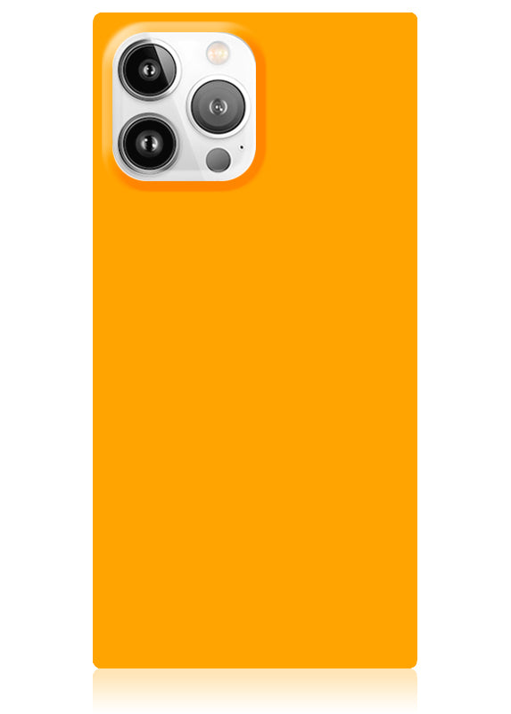 SQUARE® Neon Orange iPhone Case