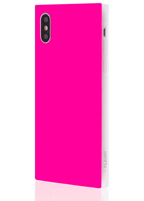 SQUARE® Neon Pink iPhone Case