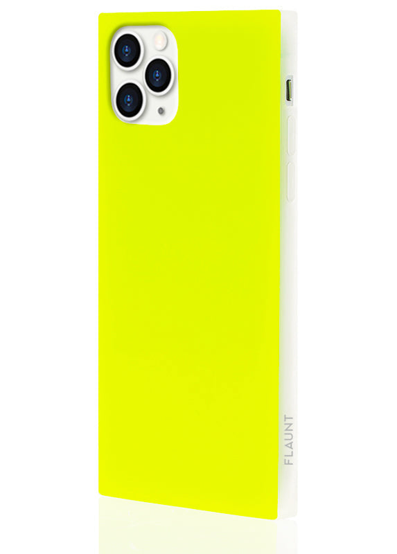 SQUARE® Neon Yellow iPhone Case