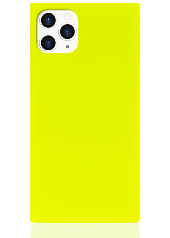 SQUARE® Neon Yellow iPhone Case