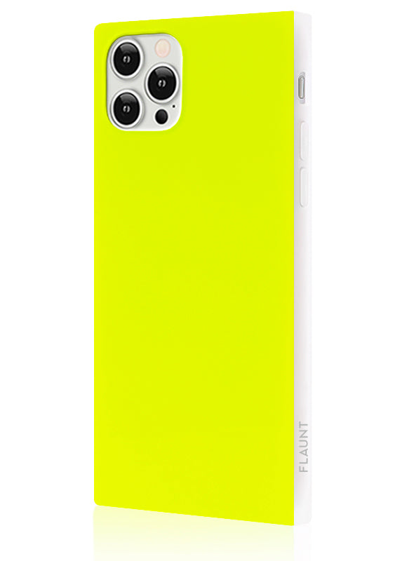 SQUARE® Neon Yellow iPhone Case