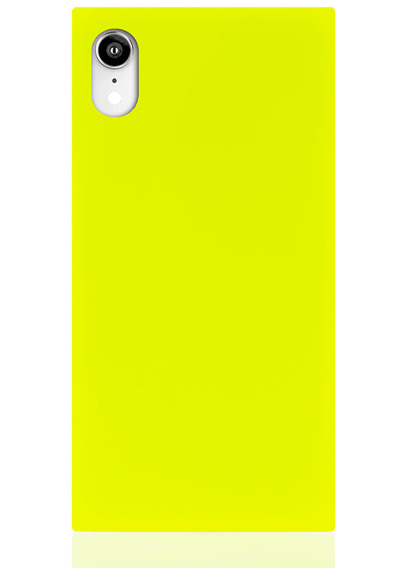 SQUARE® Neon Yellow iPhone Case