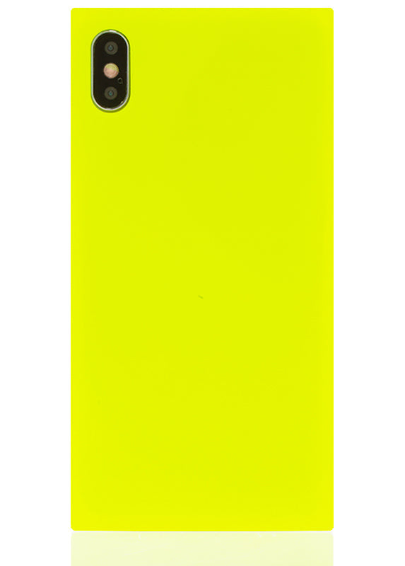 SQUARE® Neon Yellow iPhone Case