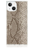 SQUARE® Nude Python Faux Leather iPhone Case