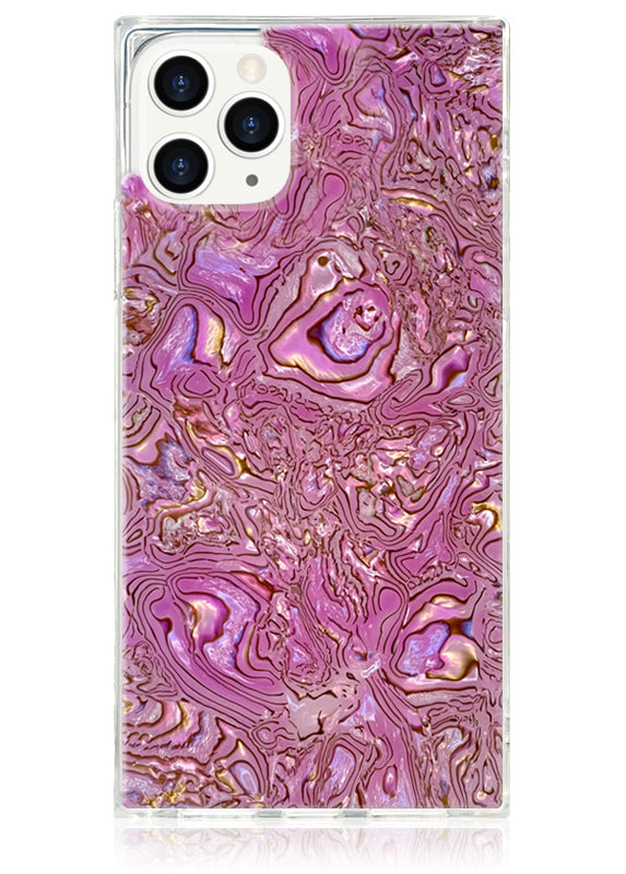 SQUARE® Pink Abalone Shell iPhone Case