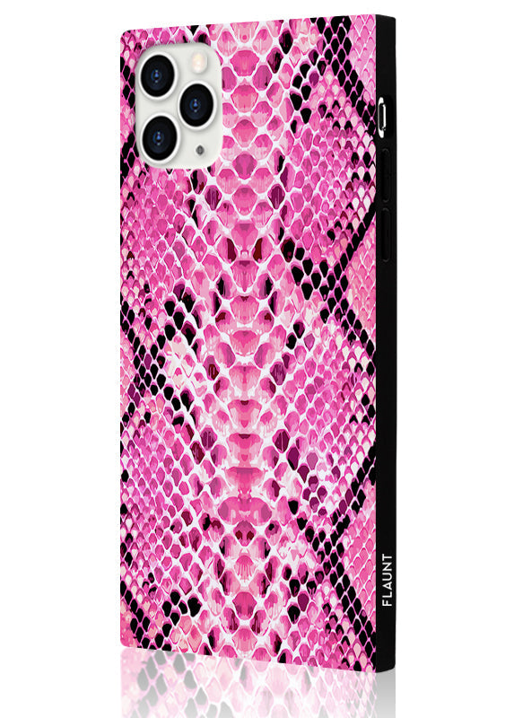 SQUARE® Pink Python iPhone Case