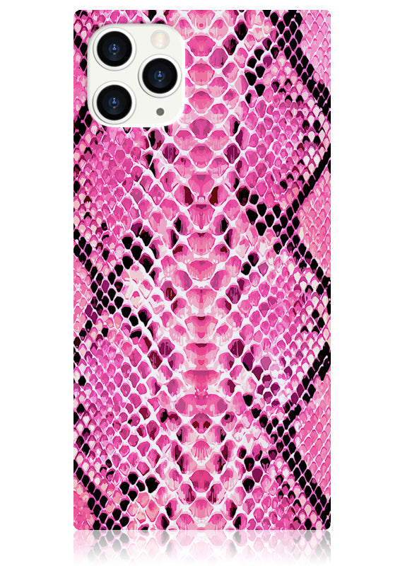 SQUARE® Pink Python iPhone Case
