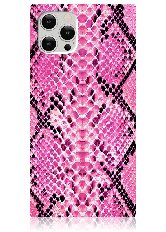 SQUARE® Pink Python iPhone Case