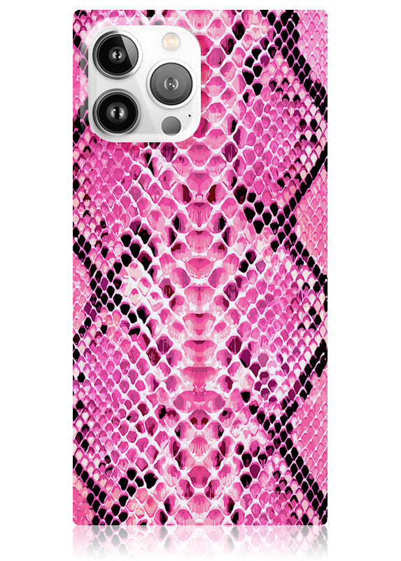 SQUARE® Pink Python iPhone Case