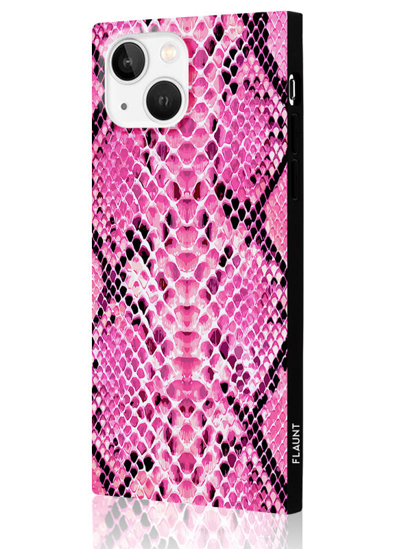SQUARE® Pink Python iPhone Case