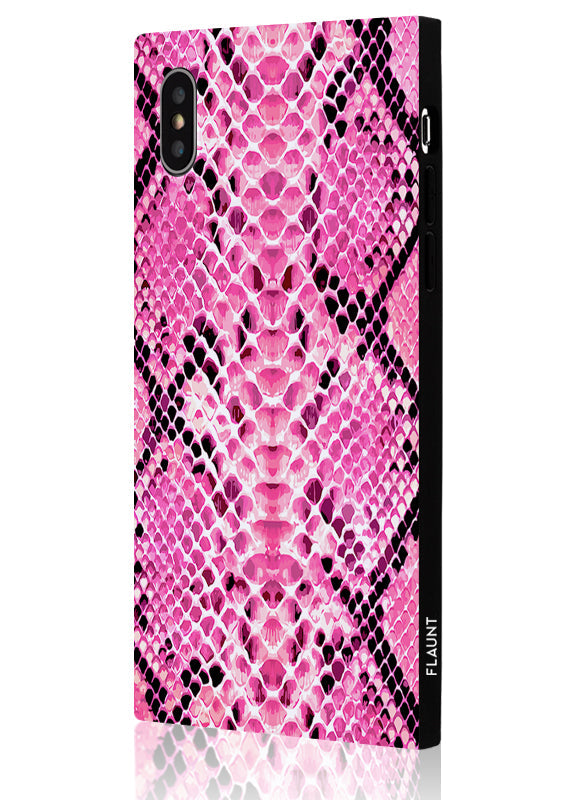 SQUARE® Pink Python iPhone Case