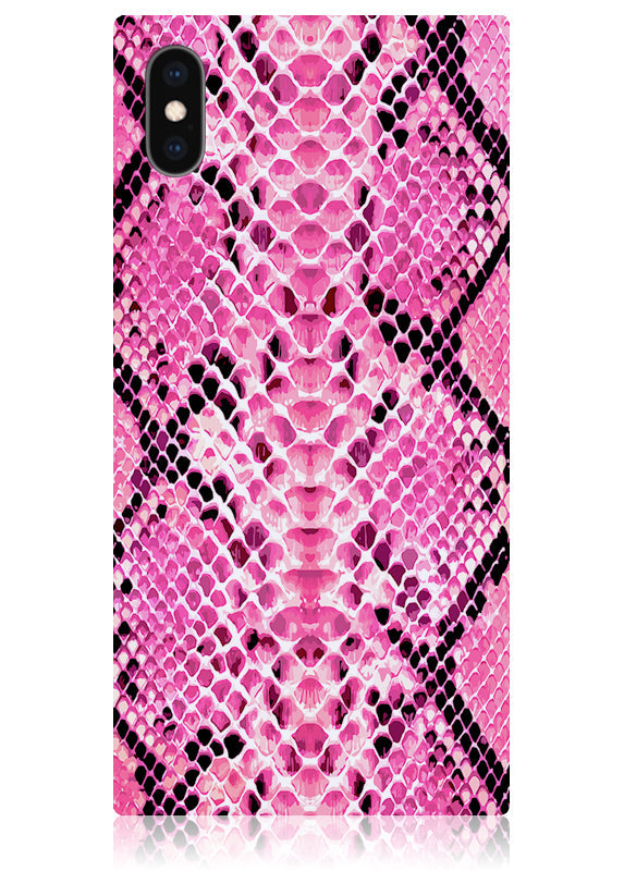SQUARE® Pink Python iPhone Case