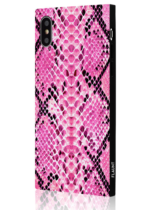 SQUARE® Pink Python iPhone Case