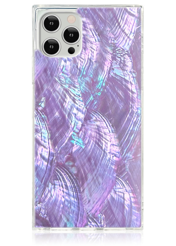 SQUARE® Violet Mother of Pearl iPhone Case