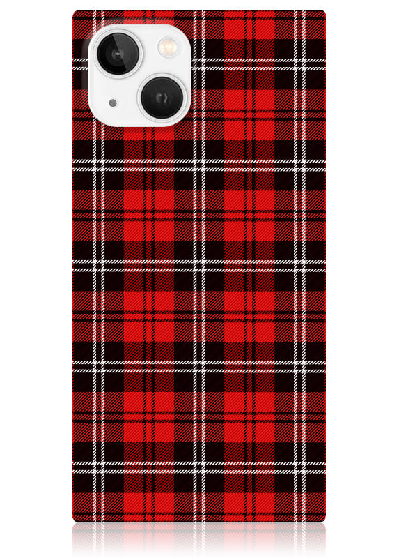 SQUARE® Red Plaid iPhone Case