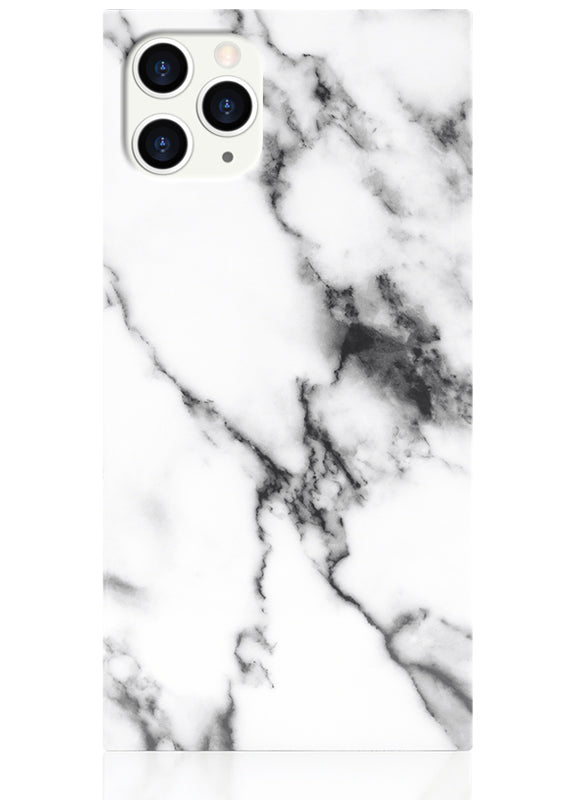 SQUARE® White Marble iPhone Case
