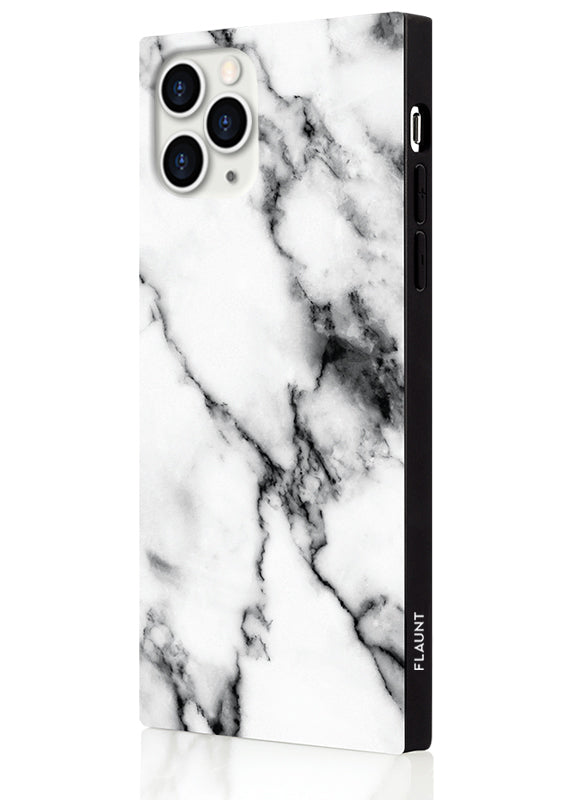 SQUARE® White Marble iPhone Case