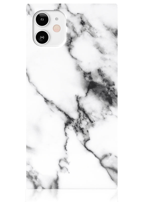 SQUARE® White Marble iPhone Case