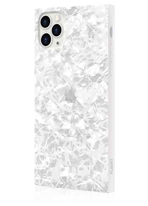 SQUARE® White Pearl iPhone Case