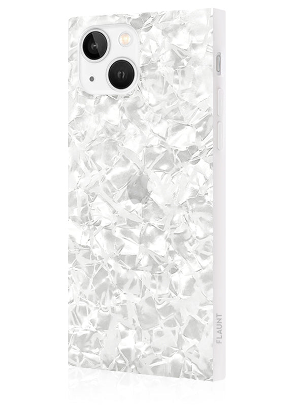 SQUARE® White Pearl iPhone Case
